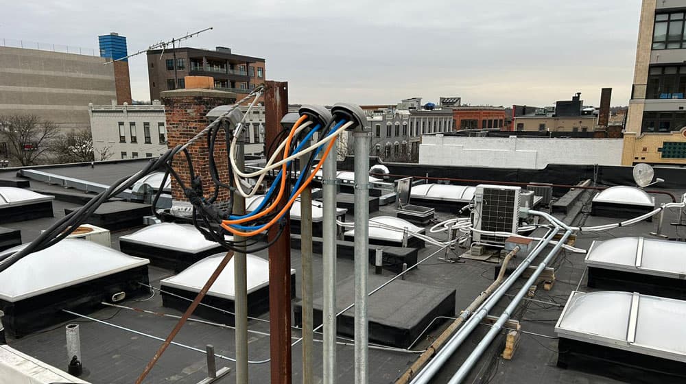 Commercial build-out portfolio work by White Light Electric.