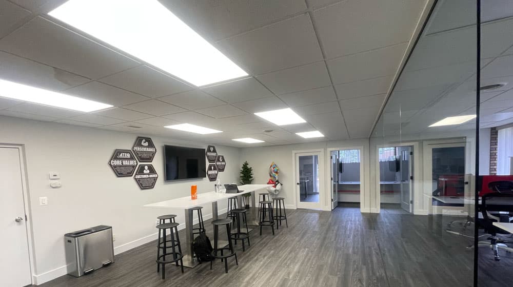 Commercial lighting and electrical portfolio project.