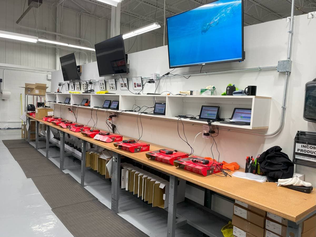 Industrial field work by White Light Electric.