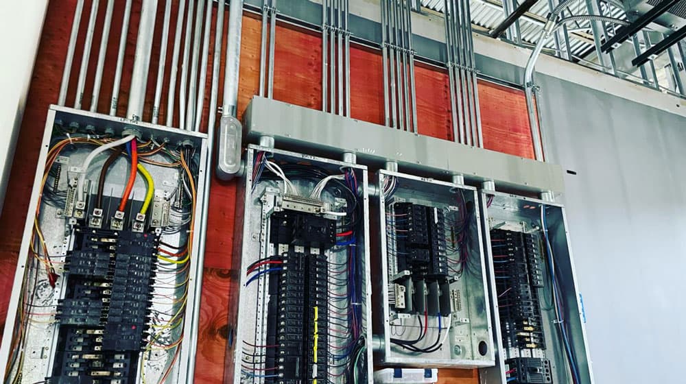 Industrial portfolio image from White Light Electric.